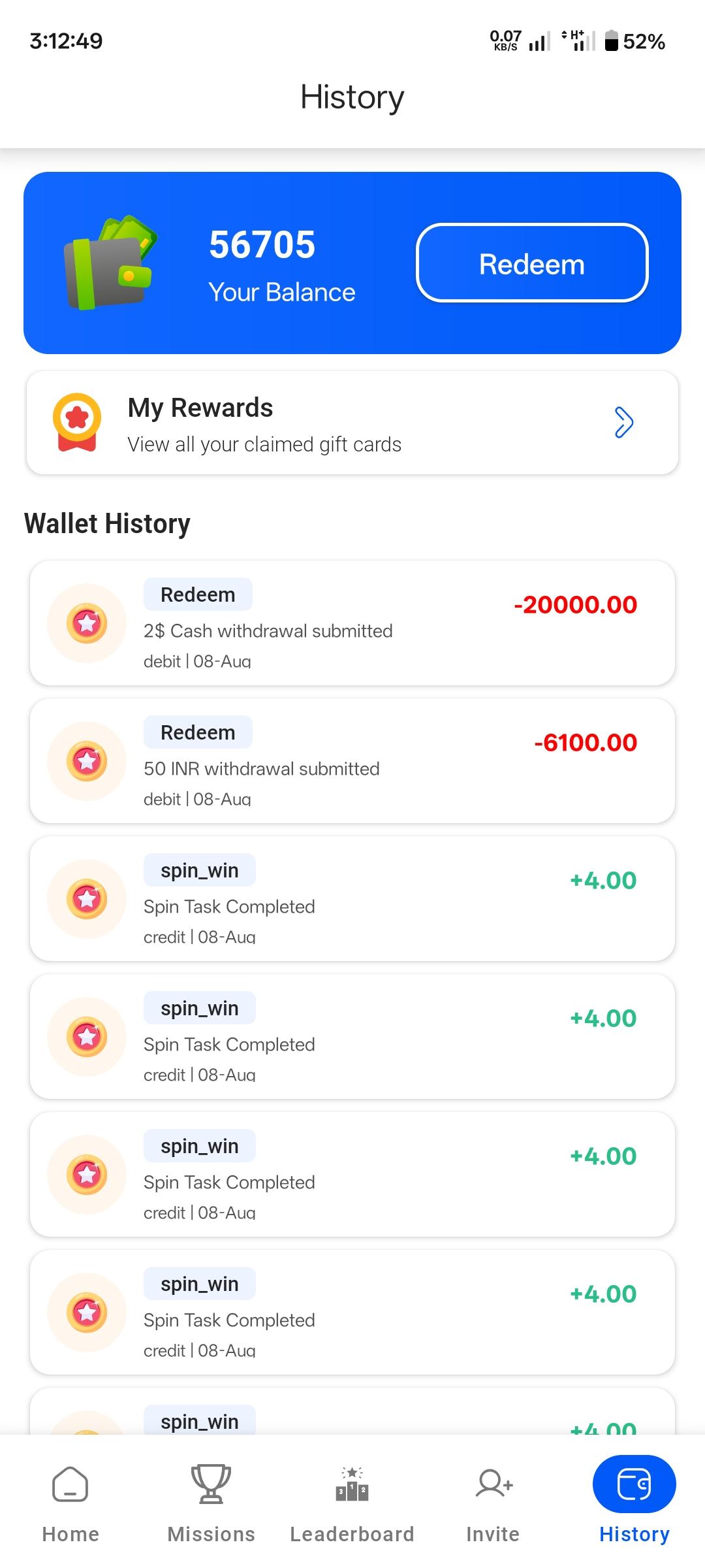 App screenshot
